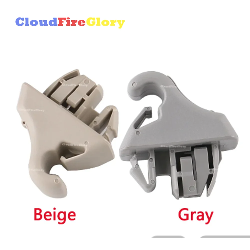 CloudFireGlory For  Mitsubishi Pajero Montero III 2000-2006 Sun Visor Hook Gray/Beige MR779704/MR779705