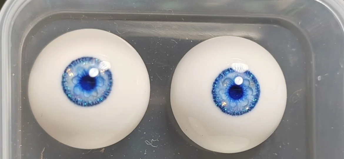 

Глаза для кукол ручной работы «Сине-белый фарфор» MDD MSD 1/4 1/6 BJD, безопасные глазные яблоки, 1 пара, бесплатная доставка