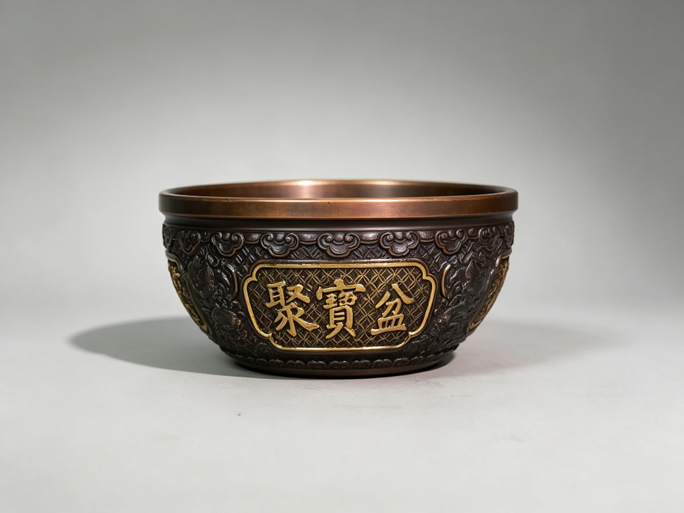 Exquisite Pure Copper Kylin Treasure Basin Ornament, Decorative Artwork with Chinese Zodiac Signs for Homes, Companies and Offic
