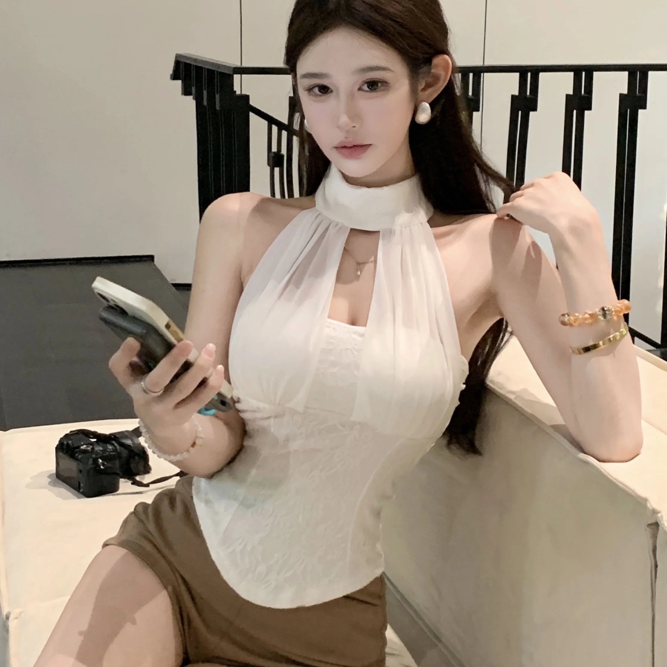 الرغبة النقية الدانتيل تقليم ter Ne التعادل منقط لي ort المحاصيل الأعلى المرأة Faion الربيع الصيف الخريف وصول جديد