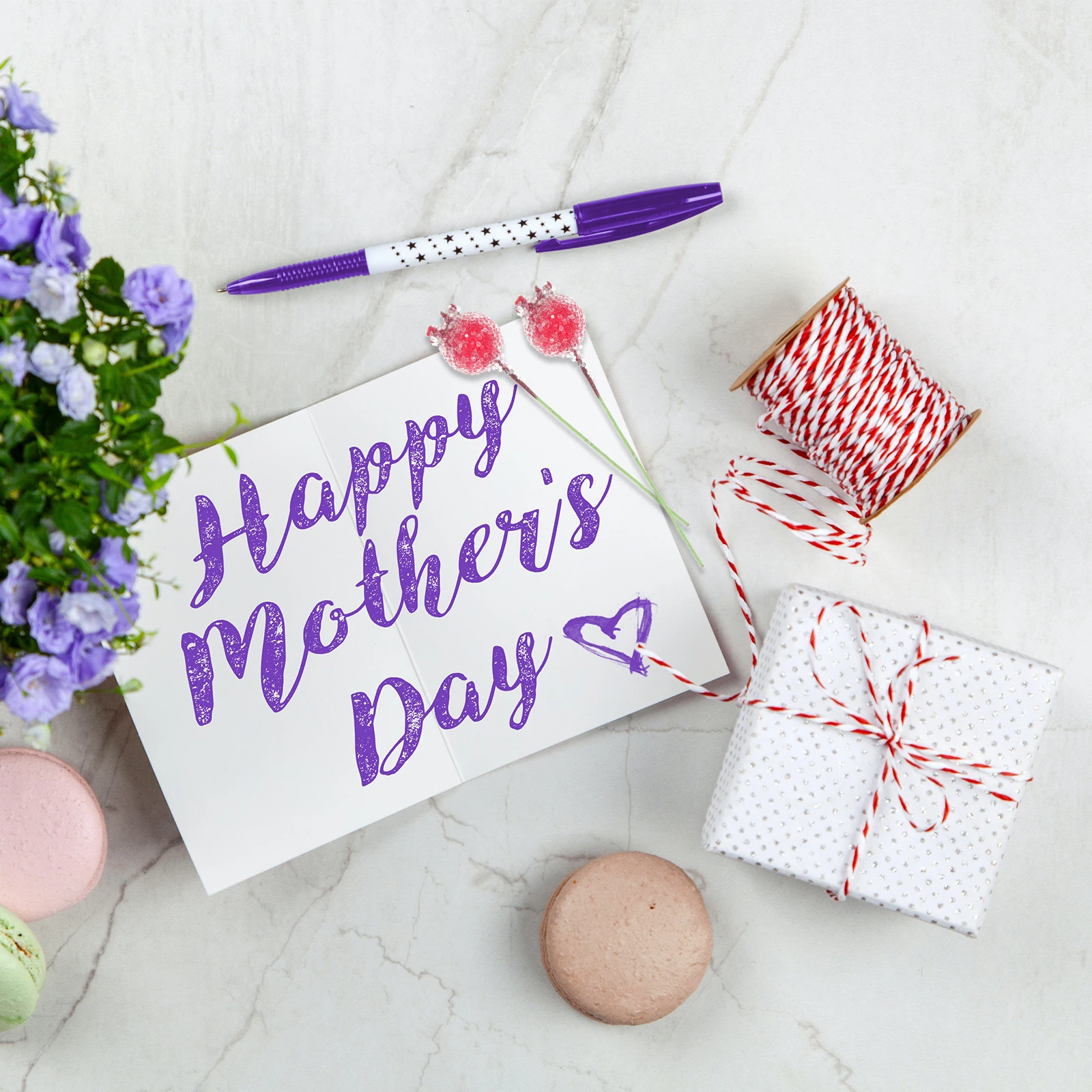 

100Pcs Artificial Frosted Berries Red Mini Fruit Christmas Decoration DIY Wreath Garland Ornament Party Favor Supplies