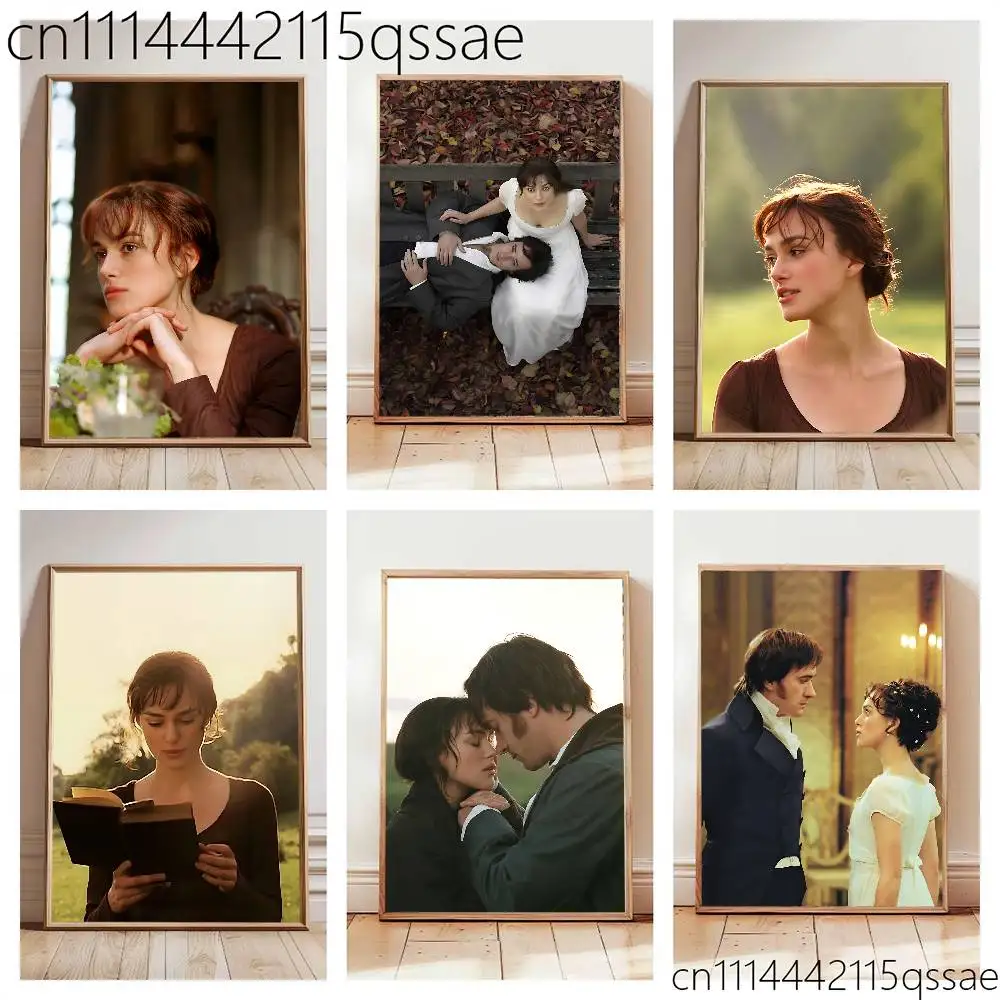 FOR Pride and Prejudice Rolled Poster Cartoon Wall Art for Nursery Kid Room Playroom Cute Princes Painting Home Room Decor