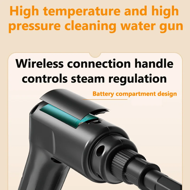 1.6L Handheld Steam Cleaner for Home, Multi-Purpose Portable Steamer for Floors, Tiles, Grout, Carpet, Windows 2500W Powerful