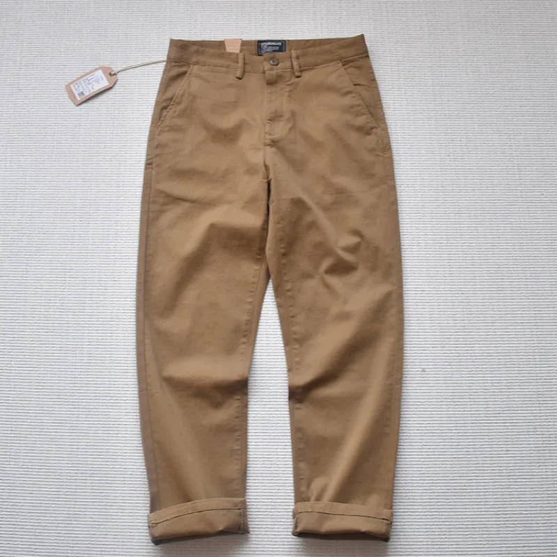 

Мужские повседневные брюки из стрейч-денима на весну-осень 2026 – мягкие, дышащие, 5 классических цветов, прямой крой, для работы