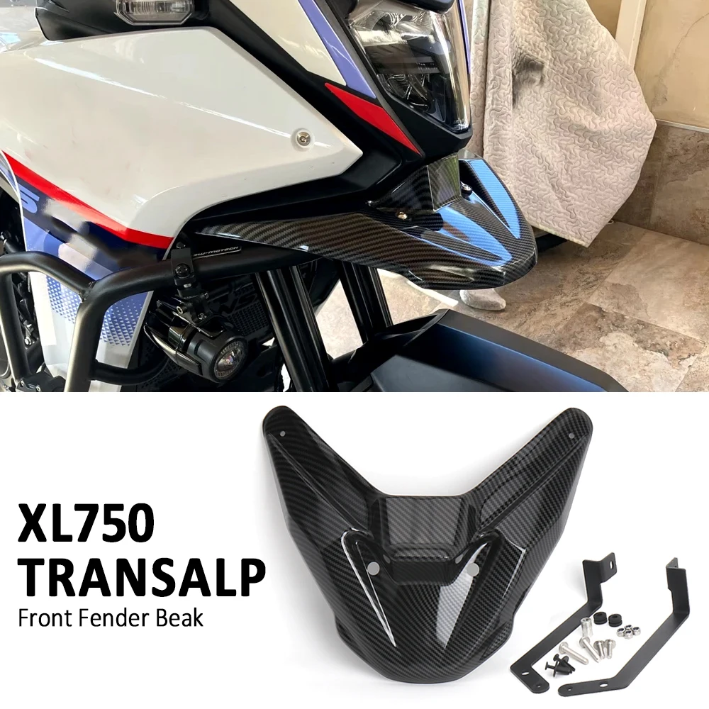 

Fit For Honda XL 750 Transalp 2023 2024 Motorcycle Accessories Wheel Fender Nose Extension Cover XL750 Front Beak Decorate Cover