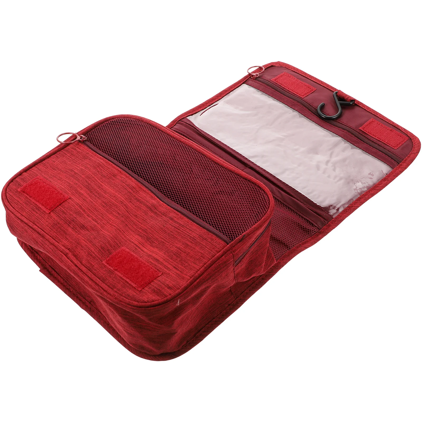 Duża, składana kosmetyczka podróżna do zawieszenia na akcesoria toaletowe, organizer na kosmetyki i artykuły higieny osobistej, przenośny pojemnik na kosmetyki.