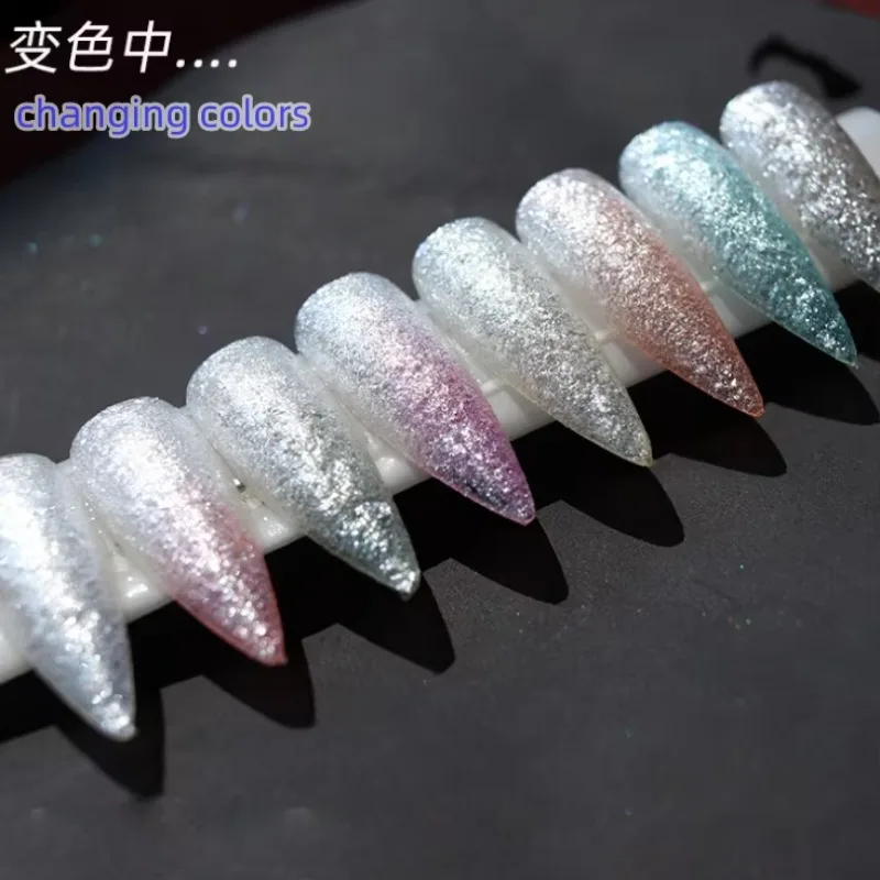 YTYIN الحرارية بريق السائبة بالجملة التي تنشيط درجة الحرارة الحرارية اللون تغيير بريق مسحوق للأظافر الجسم Craft #2