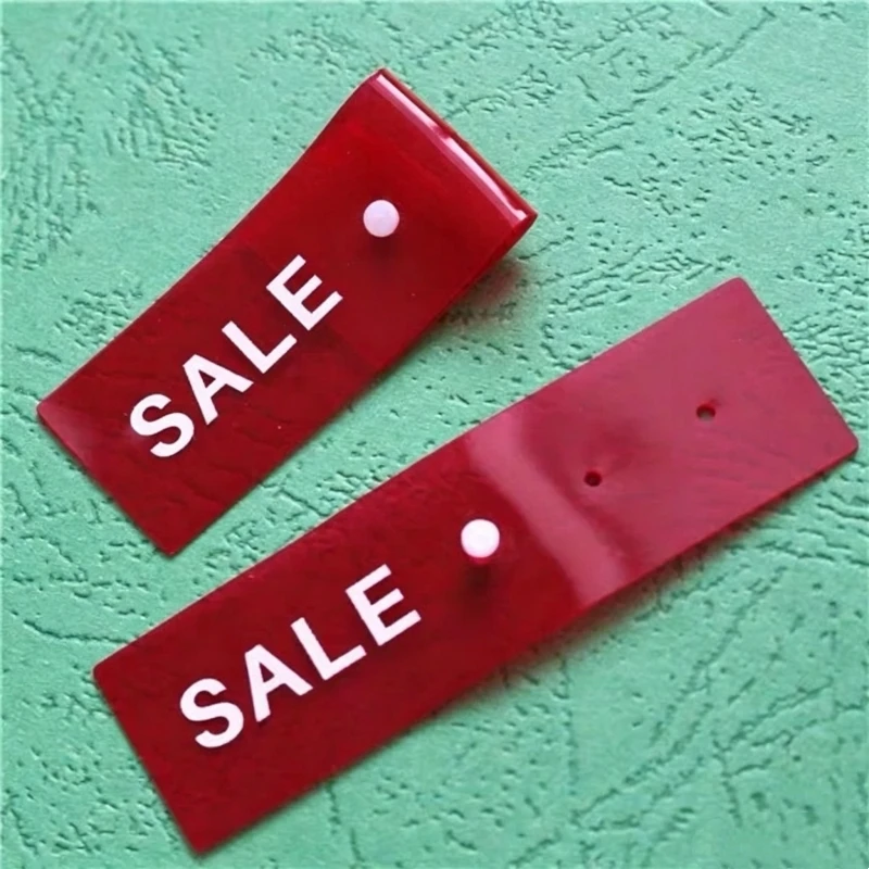 20pcs Clothes Hanger Snap Promotional Clothing Display Sign Logo Prompt Signage New Listing Clothing Fashion Clothing Hangtag