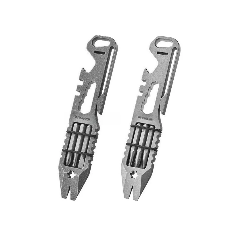 Titanium alloy multifunctional crowbar outdoor portable titanium alloy tool multifunctional screw