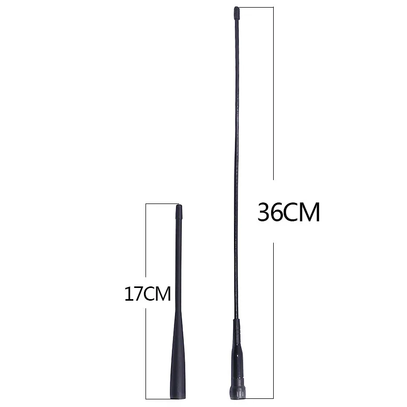 Antena de banda dupla tyt original sma-macho 136-174/400-520mhz 17cm/36cm para walkie talkie tyt TH-UV8000D/e uv8000se rádio em dois sentidos