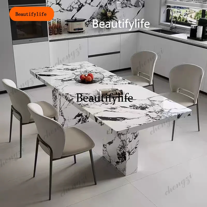 B456 Luxury Keep Kitchen Tables Tall Modern Nordic Style Dining Tables Rectangle WarmTavolo Rotondo Pranzo Dining Room Furniture