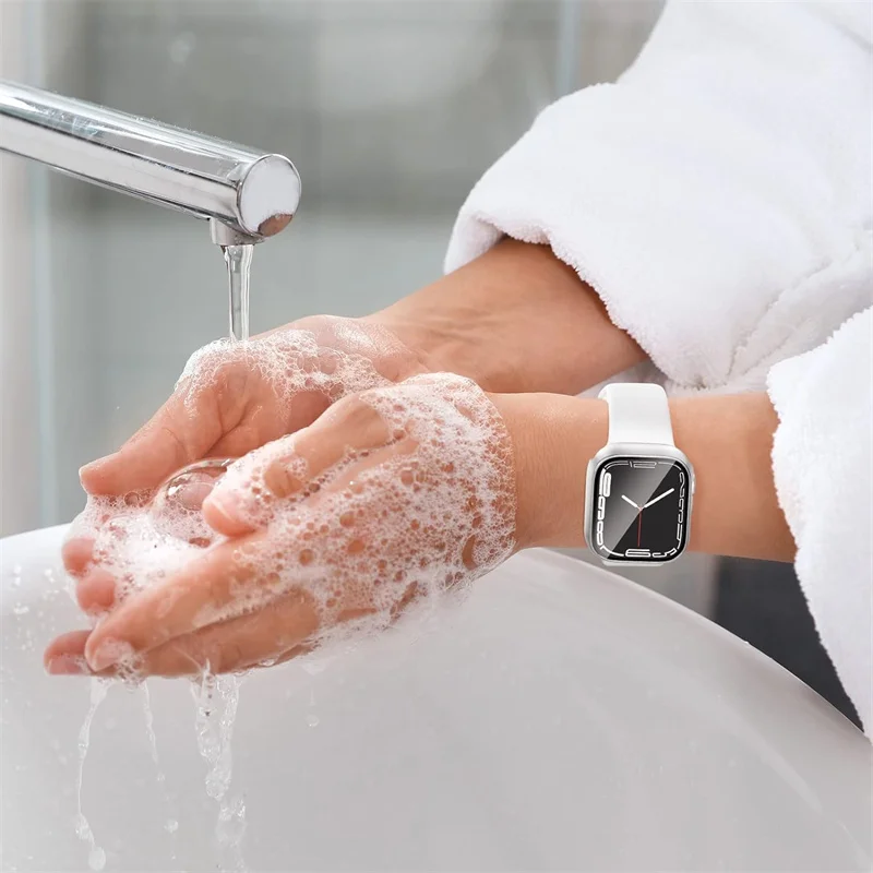 Glass+cover For Apple Watch Case 44mm 40mm 42mm 38mm bumper Screen Protector for apple watch Accessories 9 8 7 6 5 4 3 41mm 45mm