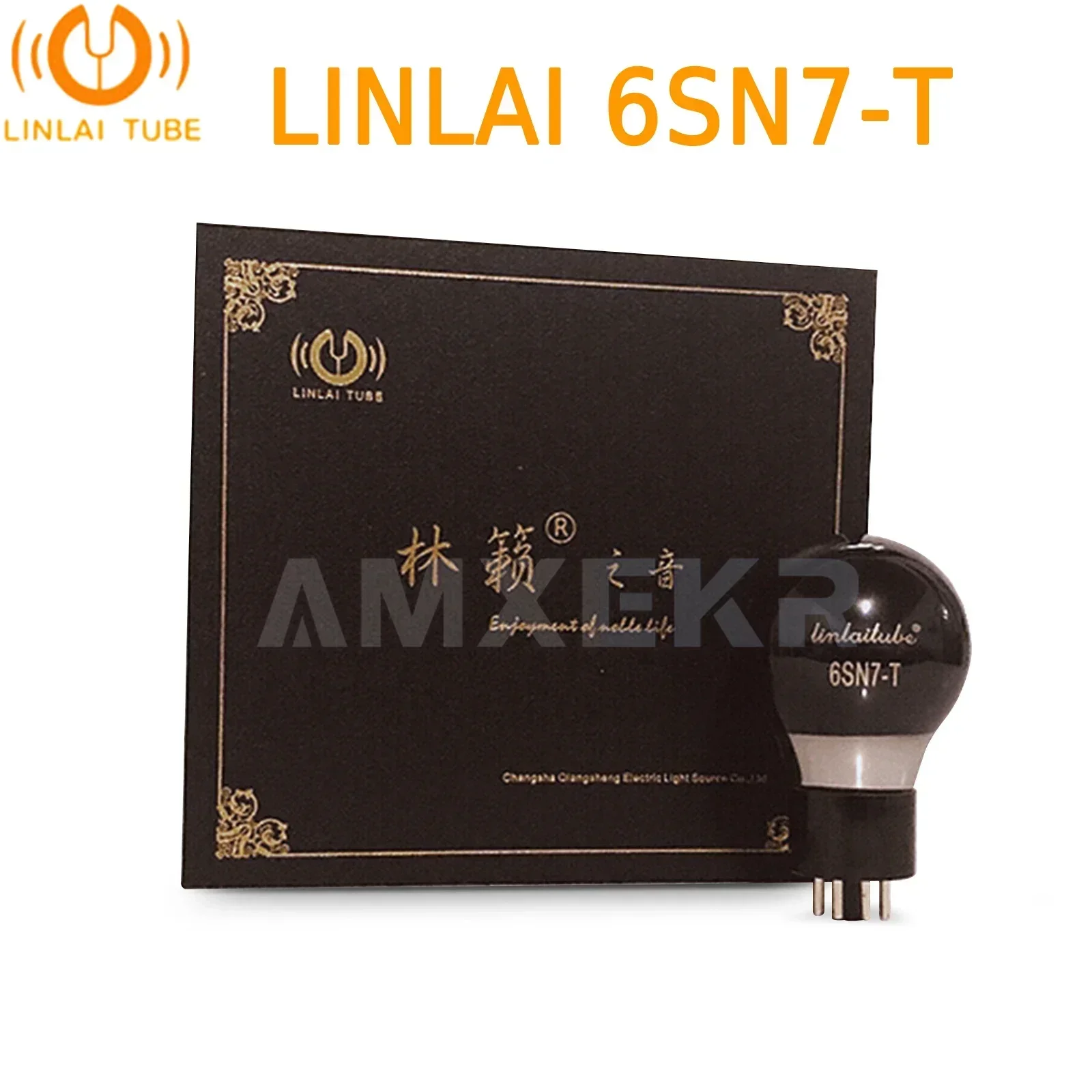 Linlai Tube 6SN7-T 6SN7T Black Glass Electronic Tube Replacement 6SN7/6H8C/6N8P/CV181/5692 Vacuum Tube Amplifier Factory Paired