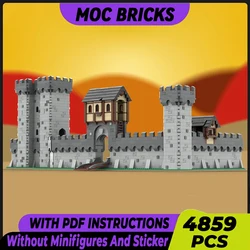 Medieval Fortress Model Moc Building Bricks Modular Castle Walls Technology Blocks Gifts Christmas Toys DIY Sets Assembly