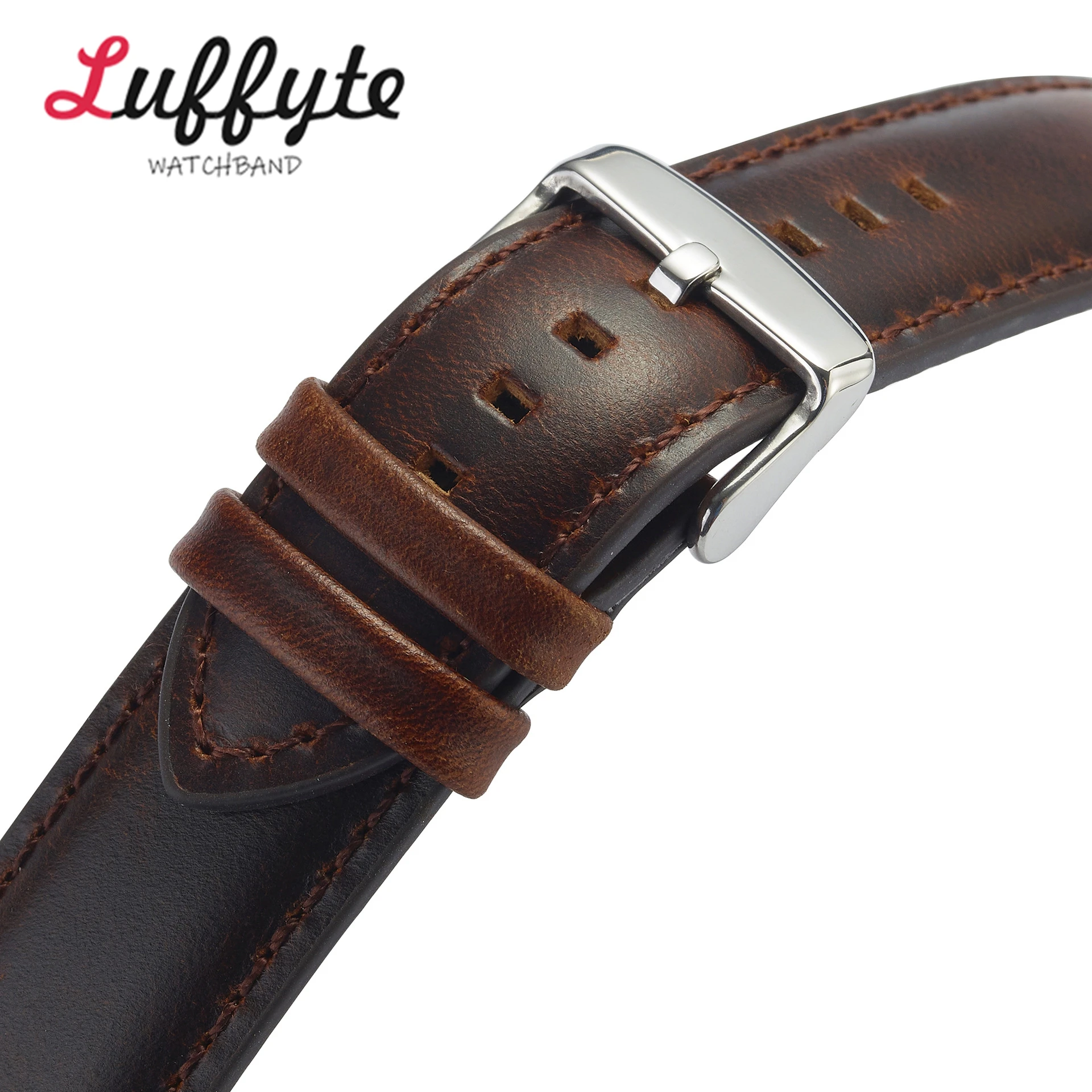 Быстросъемный кожаный ремешок для часов 20 мм 22 мм Черный Коричневый браслет Универсальный сменный ремешок для часов