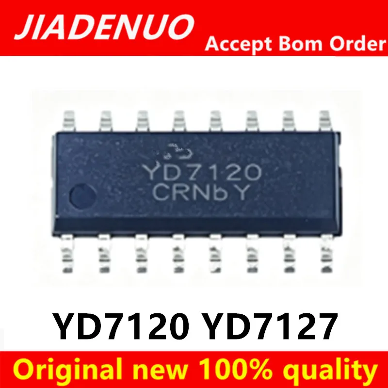 (5piece)100% New YD7120 YD7127 SOP‑16 Single‑Channel D‑Class Audio Power Amplifier MOSFET Gate Driver SMD IC Chipset