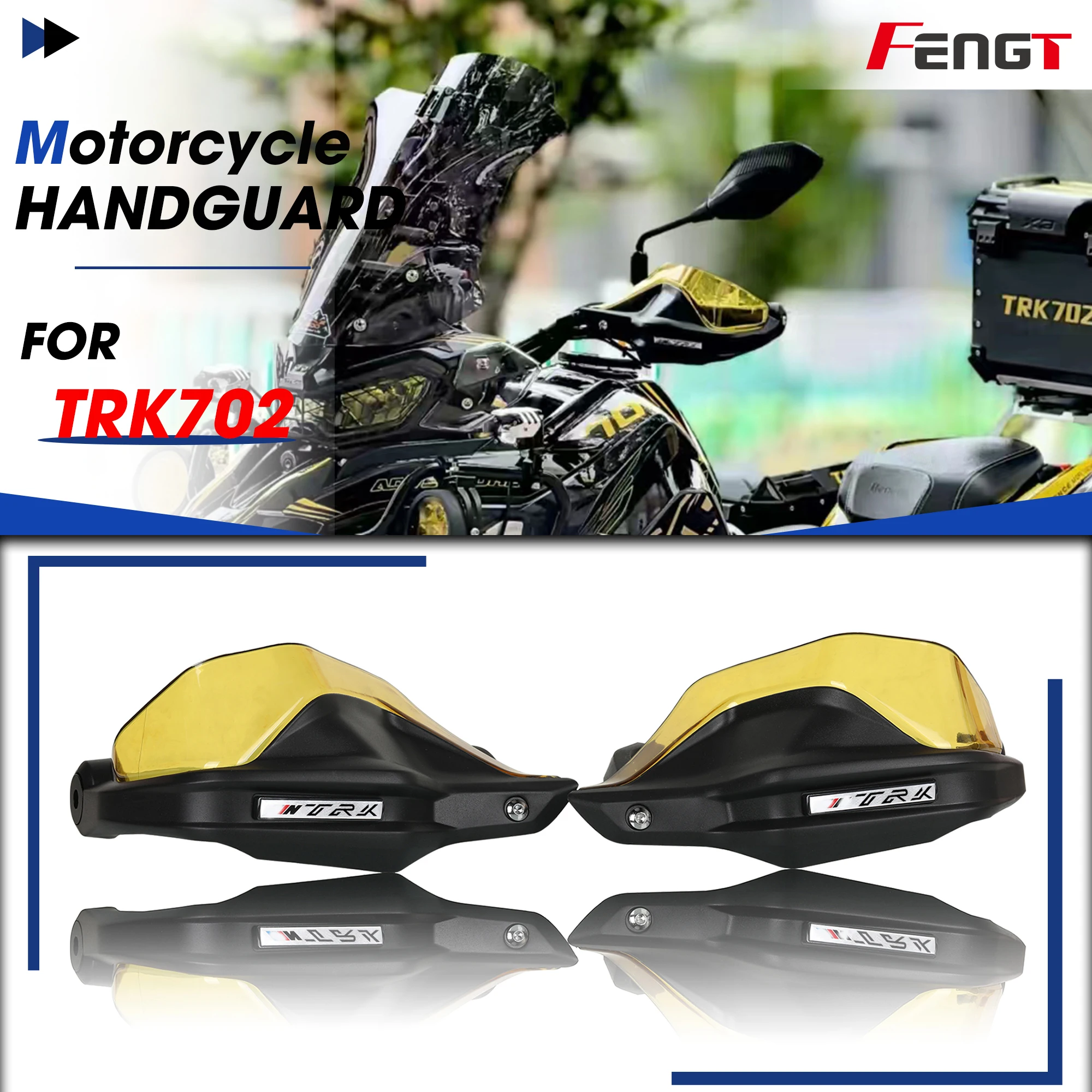 

For Benelli TRK 702 702x TRK702X 2023 Motorcycle Handlebar Handguard Hand Lever Wind Shield Guard Cover Protector LOGO TRK