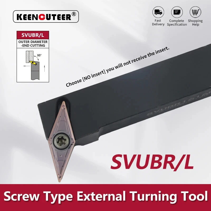 SVUBR1212 SVUBR1616 SVUBR2020 SVUBR2525 Utensile per tornitura esterna SVUBR SVUBL Barra da taglio Barra per tornio CNC Supporto per tornitura