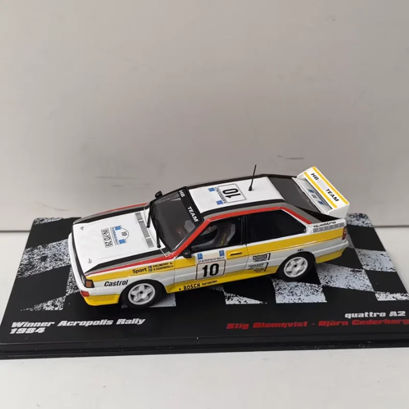 

DEA масштаб 1:43 QUATTRO A2 1984г. # 10, модель гоночного автомобиля из сплава, статическое украшение, коллекционные подарки, игрушки