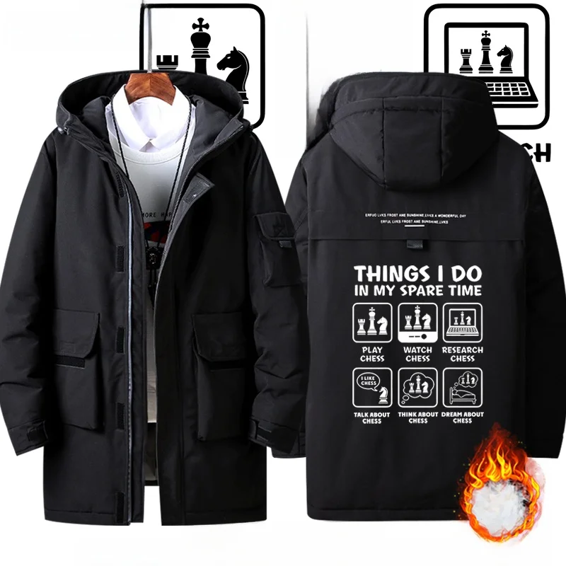 

Cartoon Print Chboard Loose Fit Du down Jaet Outerwear for Men And Women 2025 New Sle Polyester Fiber Hooded Coat