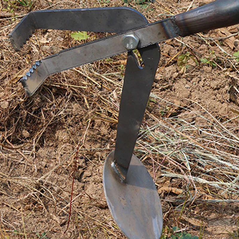 Heavy-Duty Root Remover Garden Tool Designed For Efficient Manual Plant Root Removal Of Corn Stalks And Soybean Root