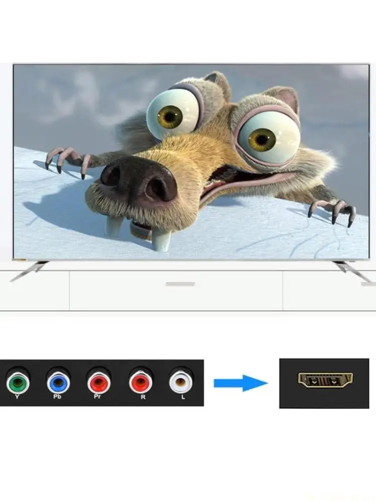 

E56B HDMI-совместимый преобразователь в компонентный преобразователь для проигрывателей DVD в HDTV и проекторов (белый)