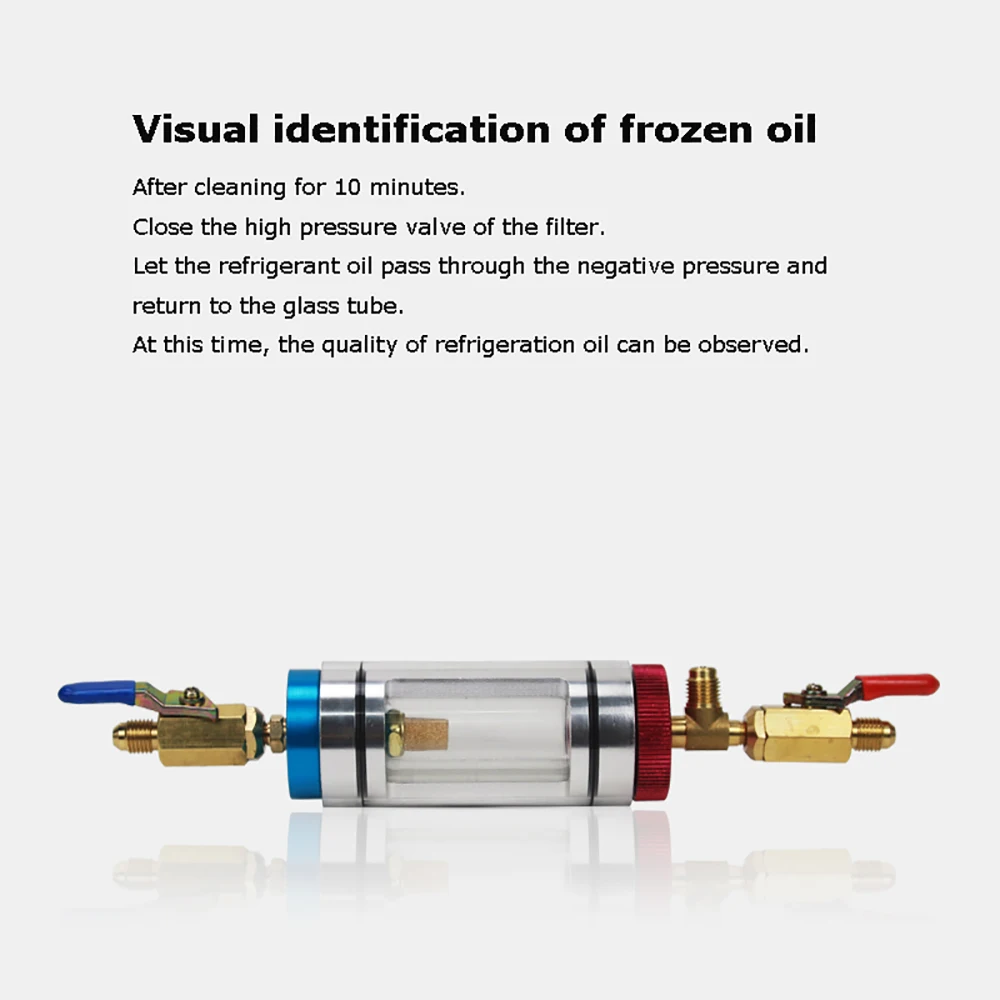 مكيف الهواء التلقائي المبردات حشو فراغ نوع خزان المياه استبدال أجزاء تجميع أداة إصلاح السيارات #4