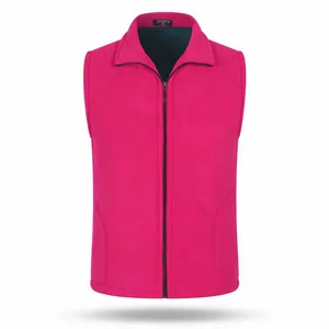 Jaqueta polar de lã feminina sem mangas, colete casual, zíper, de meia idade e idoso, moda feminina 8 principais vendas colete polar senhora - №4