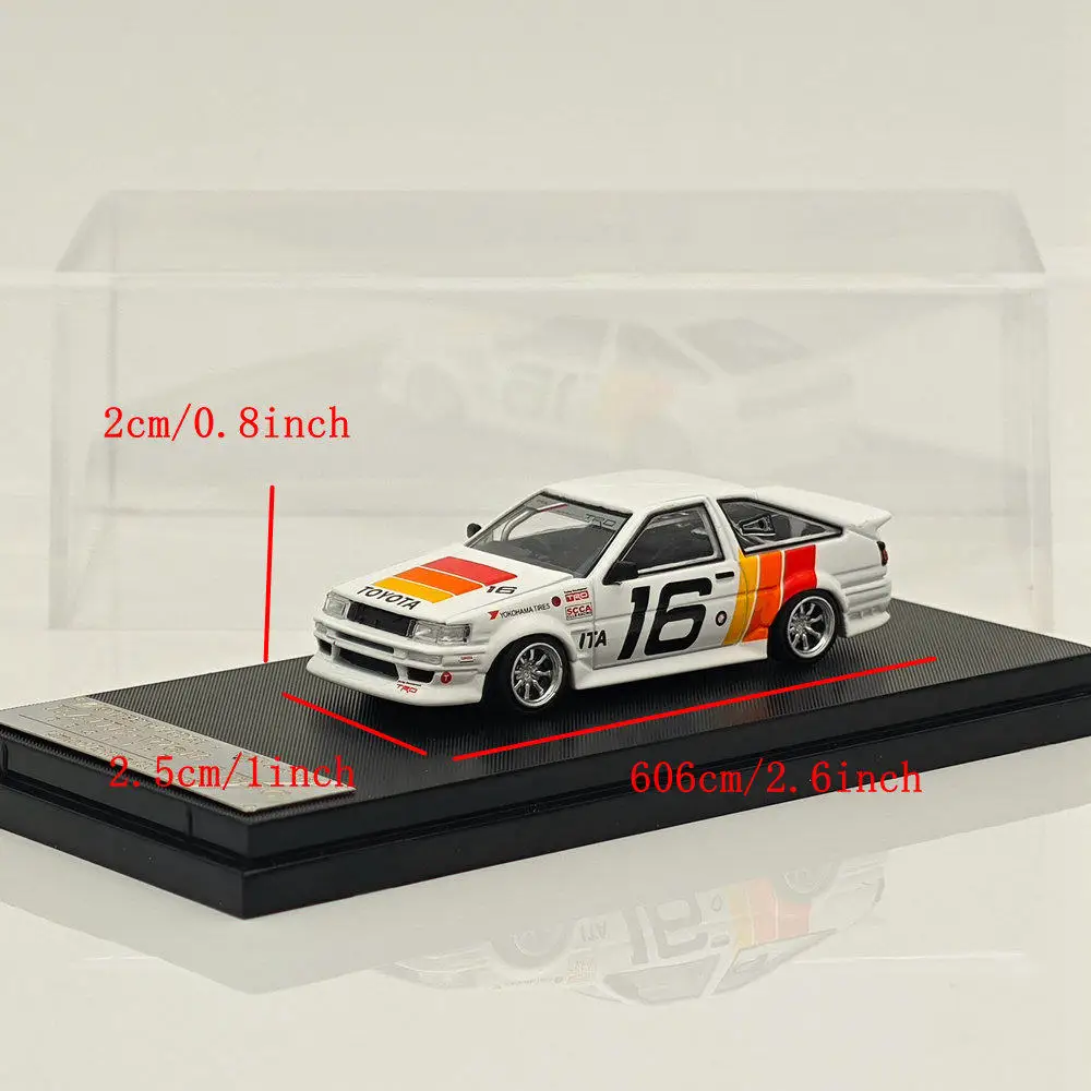 SW 1:64 AE86 RWB Widebody Levin Simulated Alloy Car Model in Stock