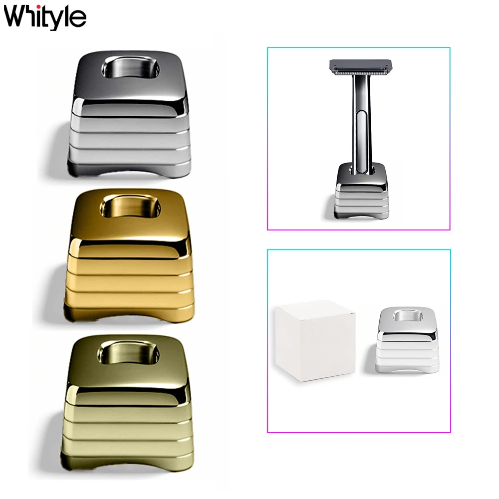 Whityle Z16 Diameter 19 MM Safety Razor Holder Stand for 20T Double Edge Half Blade Shaver Stander Base 20T 21T Razor Exclusive