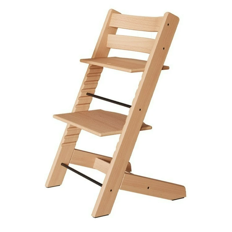 

Children's Growth Chair Beech Dining Chair Multi-function Dining Seat Solid Wood Lifting Chair Children's Growth Dining