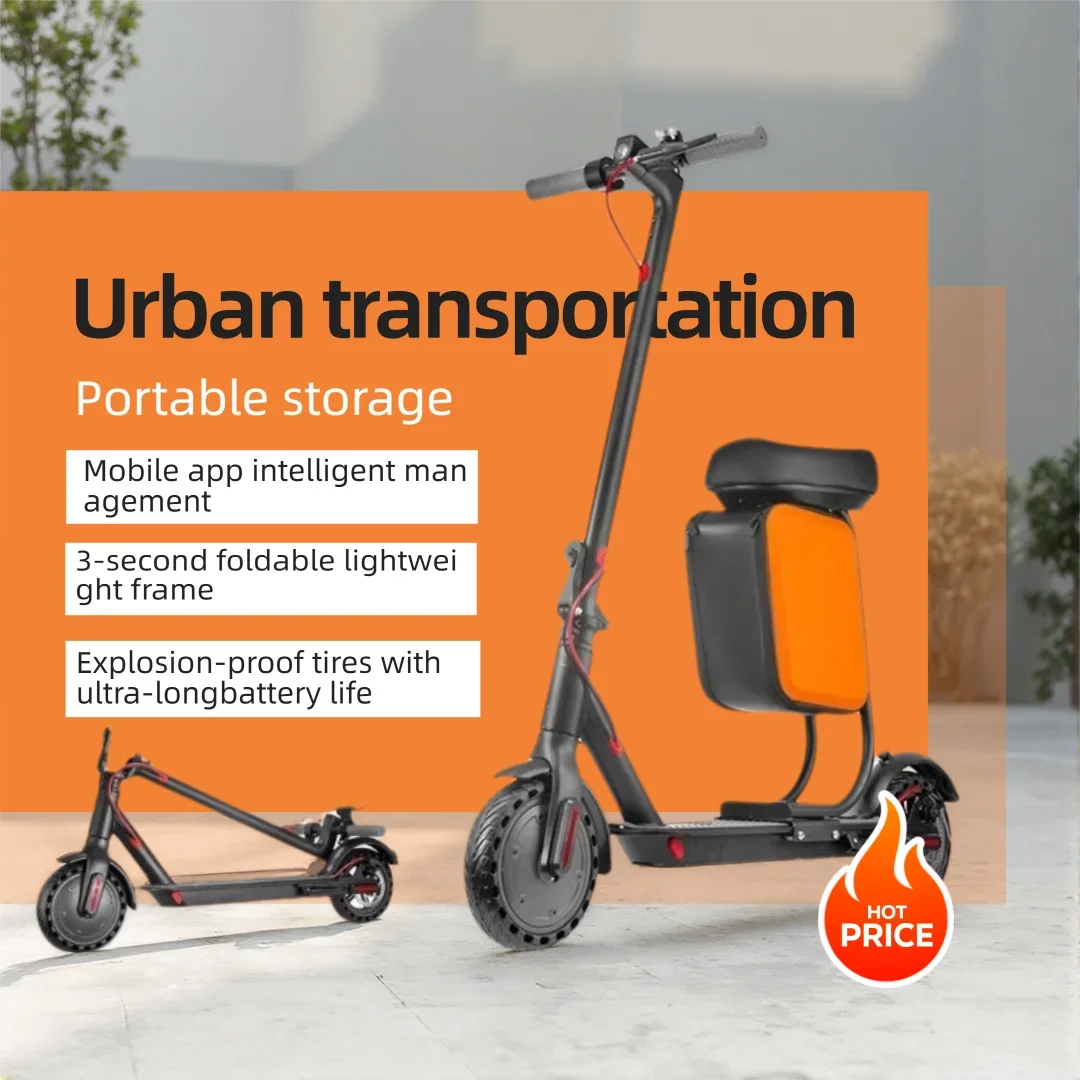 

Складной электрический самокат | Двигатель 36 В 350 Вт, твердые шины 8,5 дюйма, спортивные, для взрослых, управление через приложение, легкие портативные городские пригородные поездки