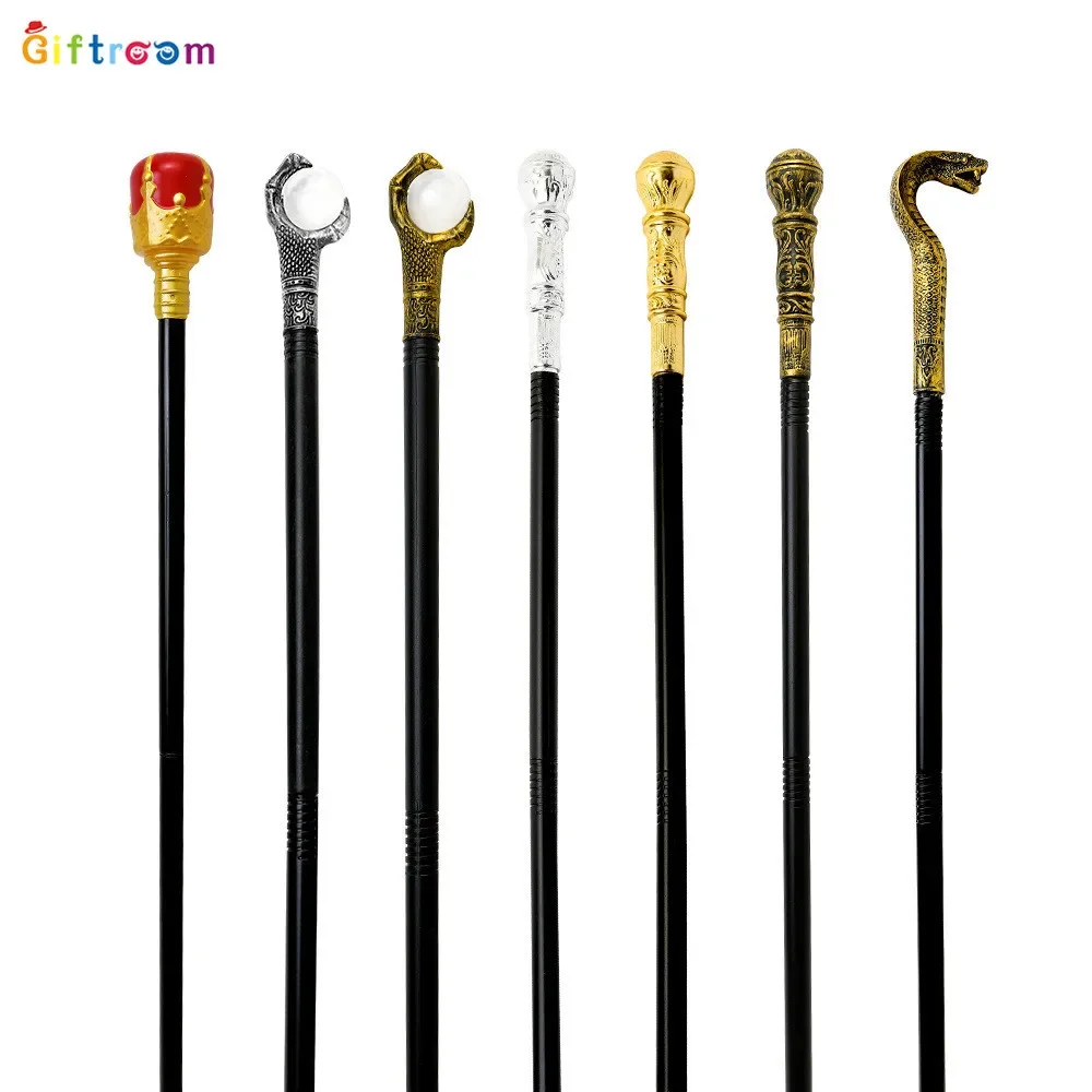 Snake Cobras Cane Pharaoh Scepter Pimp Wizard Staff Halloween Cosplay Costume Accessories for Women Men