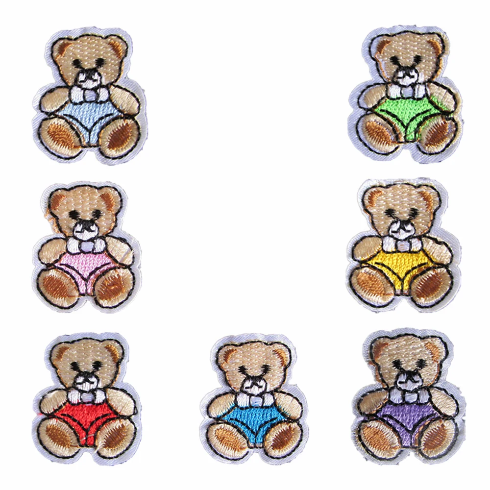 Little Bear Embroidery Badge Hot Melt Adhesive Ironing Patch Cloth Patch Can Be Sewn Repaired Damaged Hole Repaired Cloth Patch
