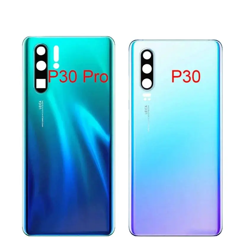 Vidro para huawei p30 pro bateria capa porta traseira habitação caso traseiro substituição para huawei p30 bateria capa com lente da câmera