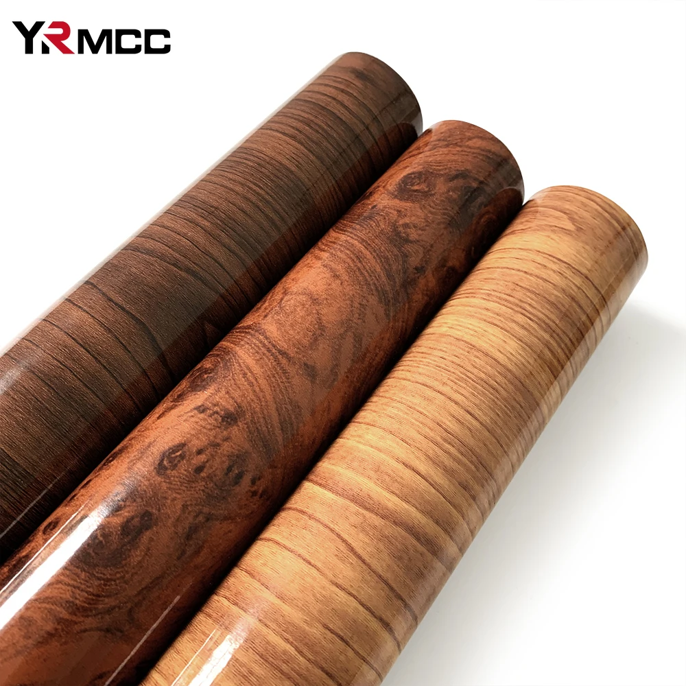 Wood Grain Car Stickers Interior PVC Wood Grain Textured Stickers Protective Vinyl Sticker Decal Wrap Film Styling Car Stickers