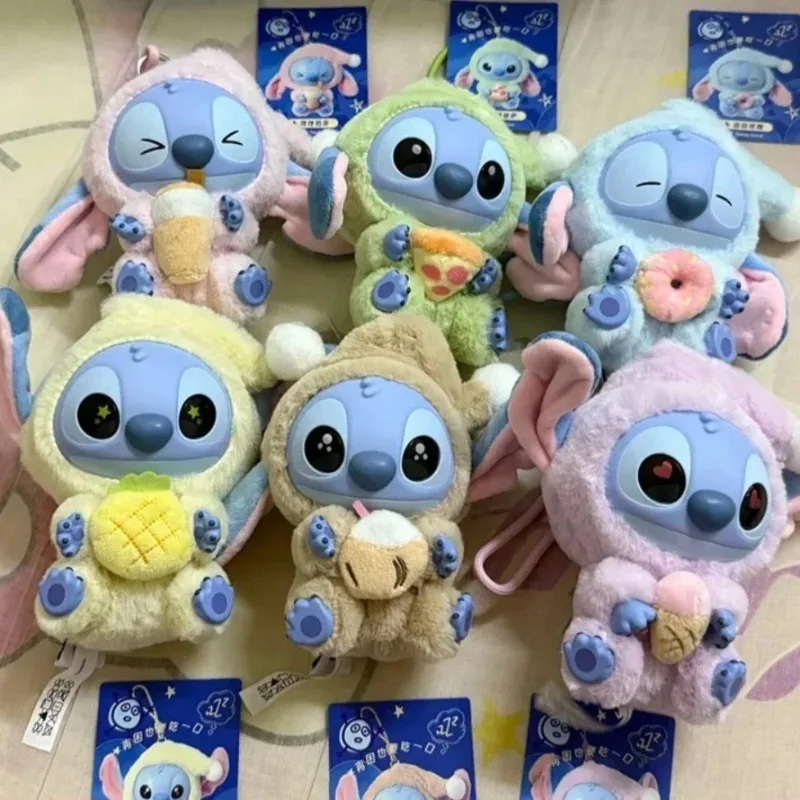 

2025 Stitch Animals Party Series Blind Box Cute Flocking Fluffy Dolls Decor Gift Toy