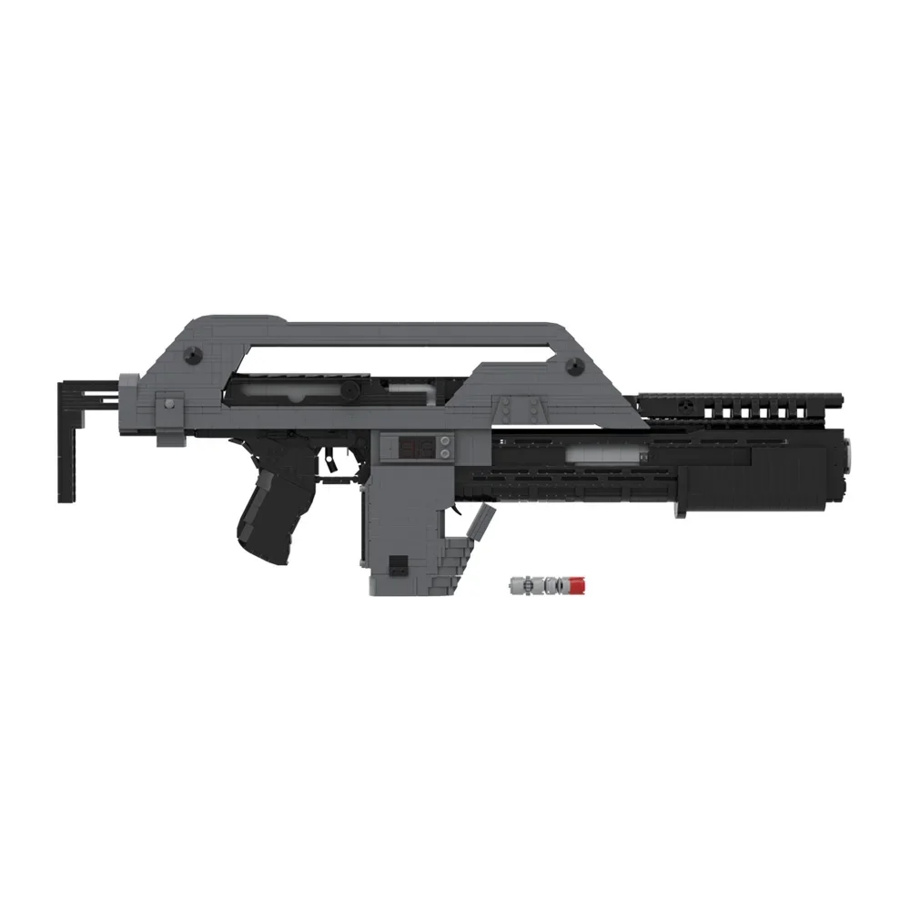 2026 New MOC Movie Aliens M41A Pulse Rifle Building Blocks Model Military High Tech Weapons Bricks Assembly Bricks Toys Kid Gift