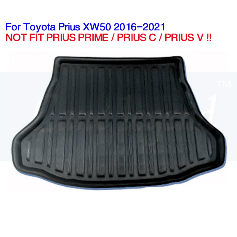 Tailored For Toyota Prius XW50 2016 - 2021 Car Rear Boot Cargo Liner Tray Trunk Floor Mat Carpet Luggage 2017 2018 2019 2020