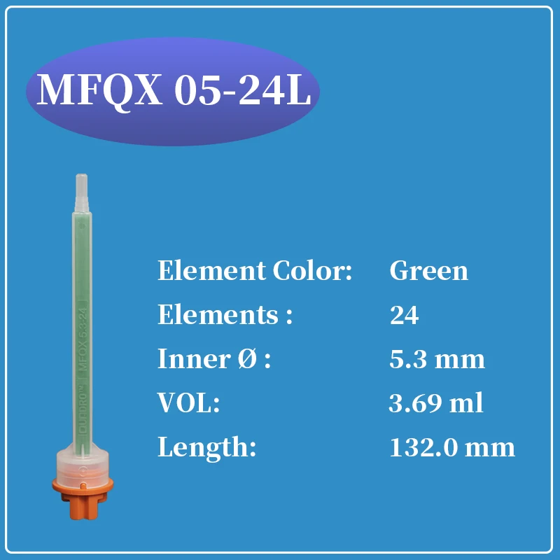 

MFQX 05-24L MIXPAC SULZER QUADRO Mixer 200ml /400ml 4:1/10:1 AB Glue Mixer 50pcs
