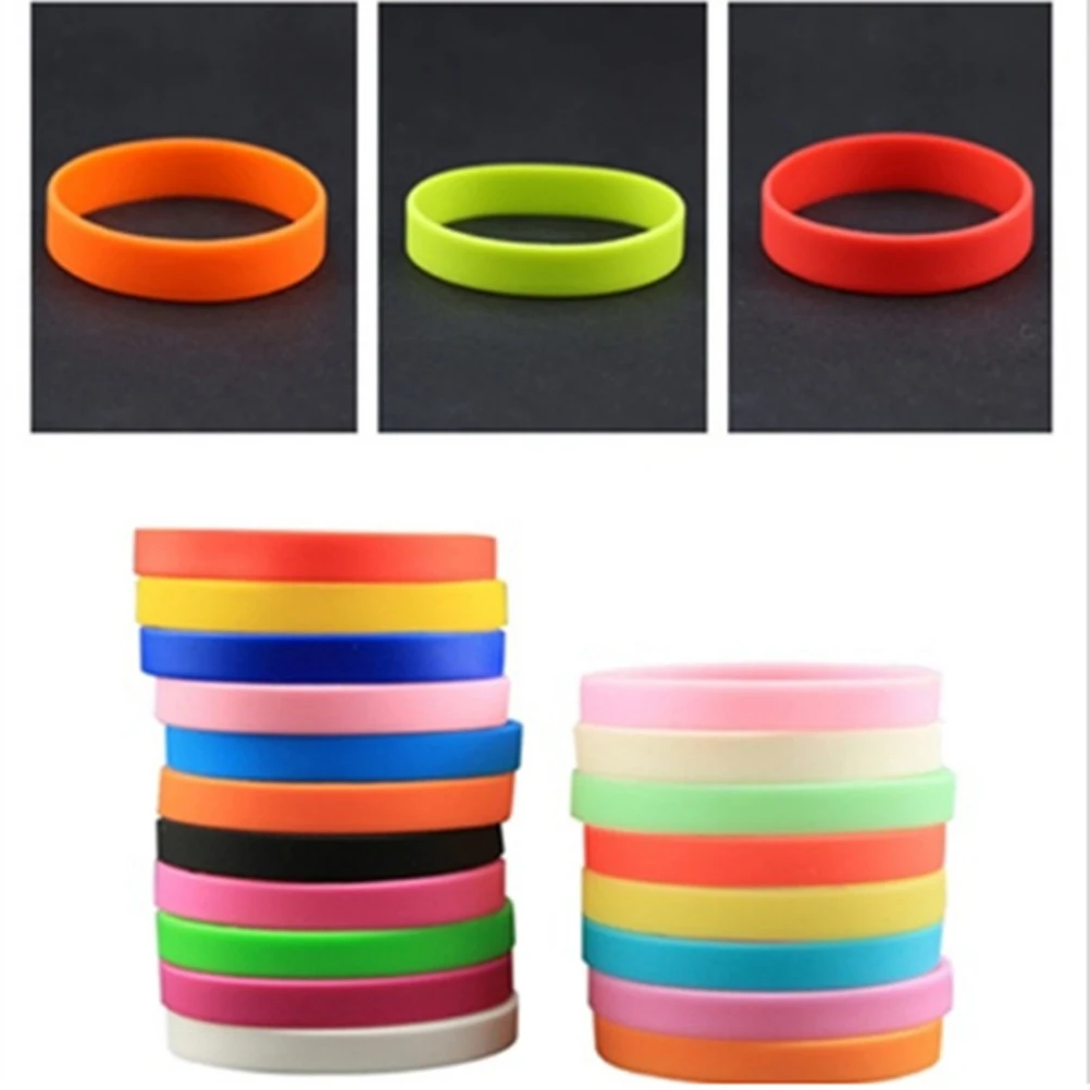 

25 Pcs Children Silicone Bracelets Kids Wrist Bands Elasticity Wristband Wristbands