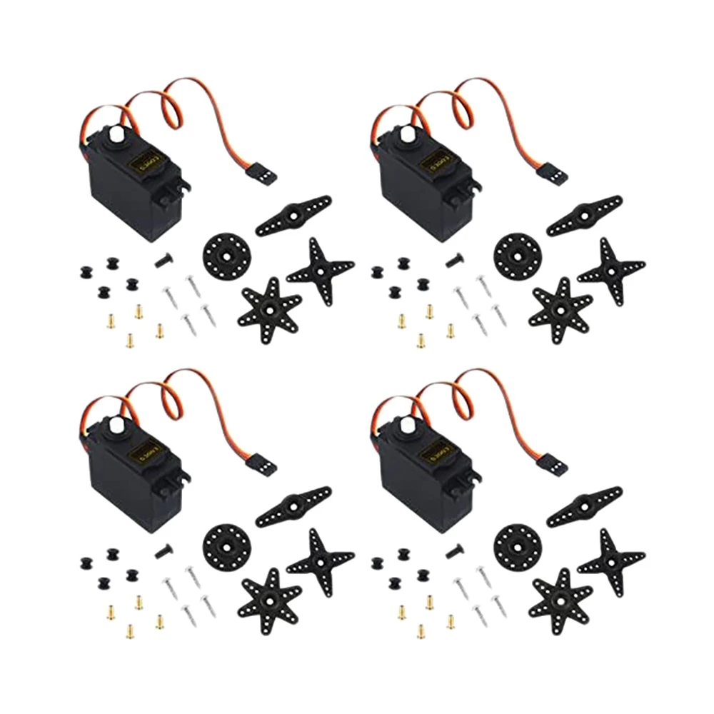 4 sztuki S3003 serwosilnik Standard RC Servo High Speed dla samochód zdalnie sterowany helikopter RC łodzi