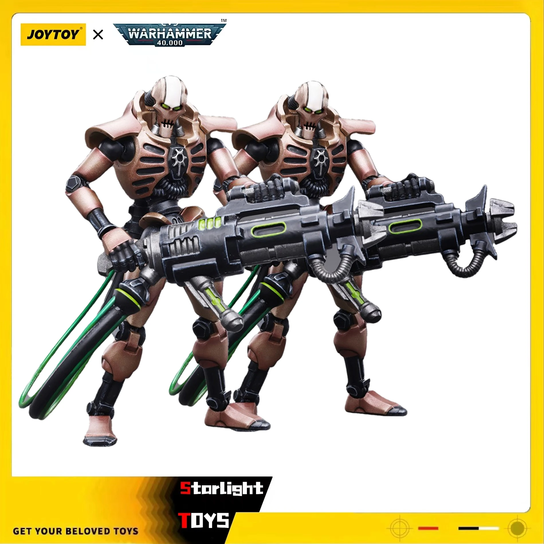 JOYTOY 1/18 экшн-фигурка Warhammer 40K Necrons Династия Szarekhan Бессмертный с Tesla Карбинная модель игрушки в подарок