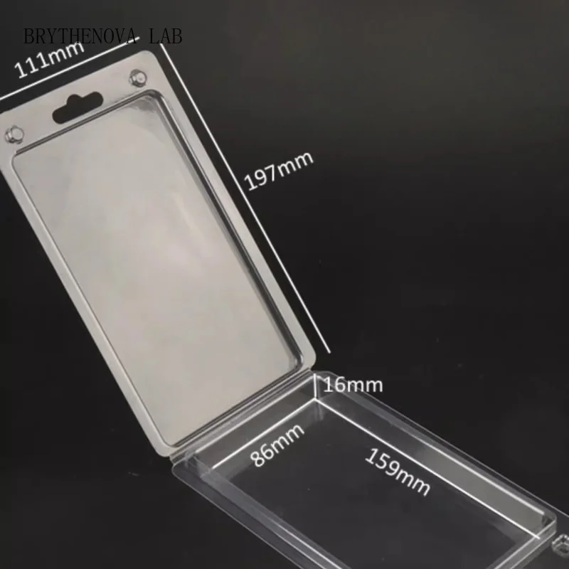 40pcs Sample Display Boxes Thickened Transparent Folding Box Electronic Storage Component Versatile for Multiple Scenarios
