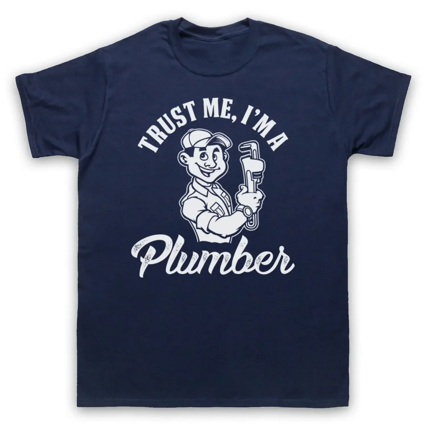 Mens T Shirts Fashion Trust Me I'M A Plumber Funny Work Humour Slogan Mens Womens Kids T-Shirt 100% Cotton Short  Tee Shirts