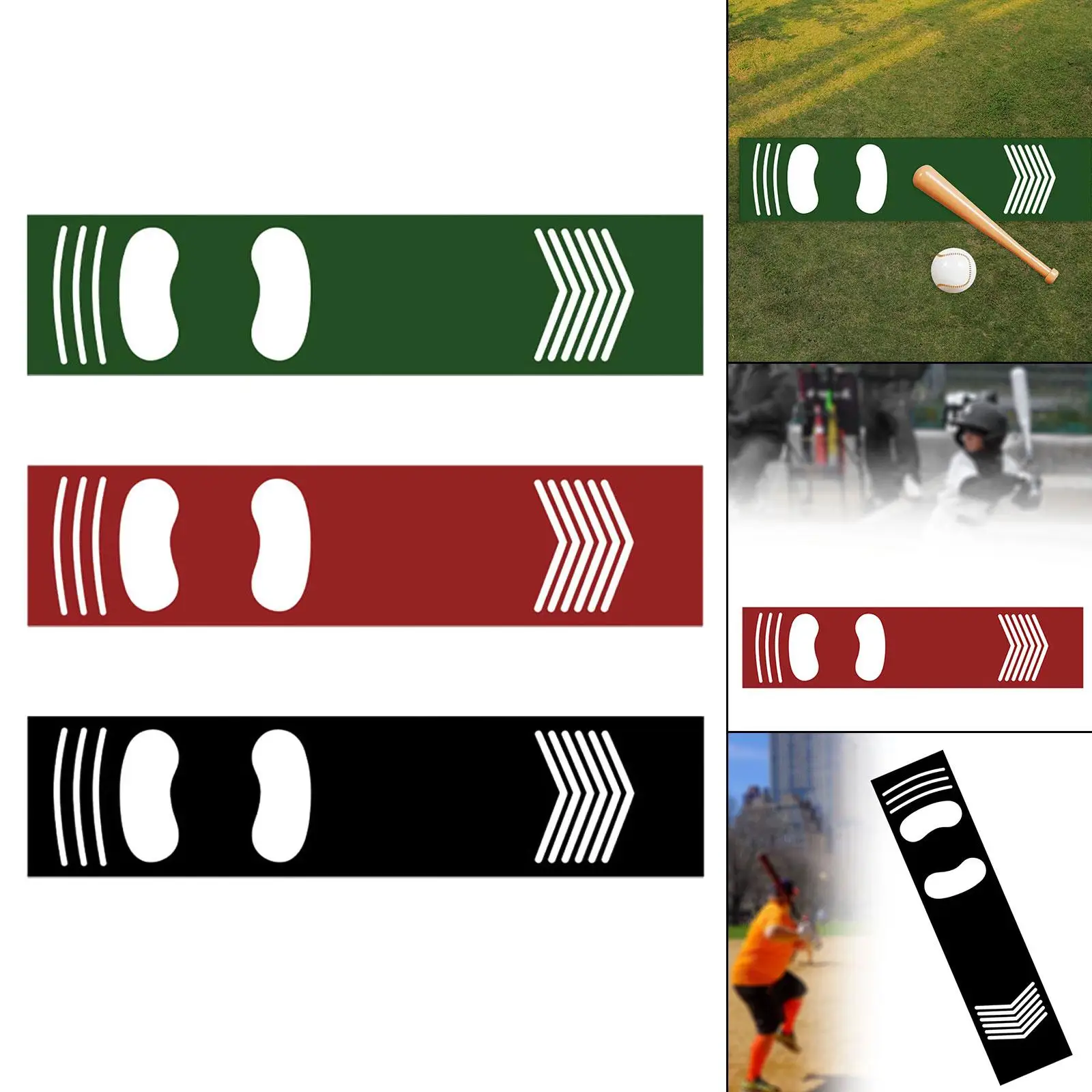 حصيرة الضرب لضرب البيسبول لمحاذاة ممارسة مواقف الضرب #4