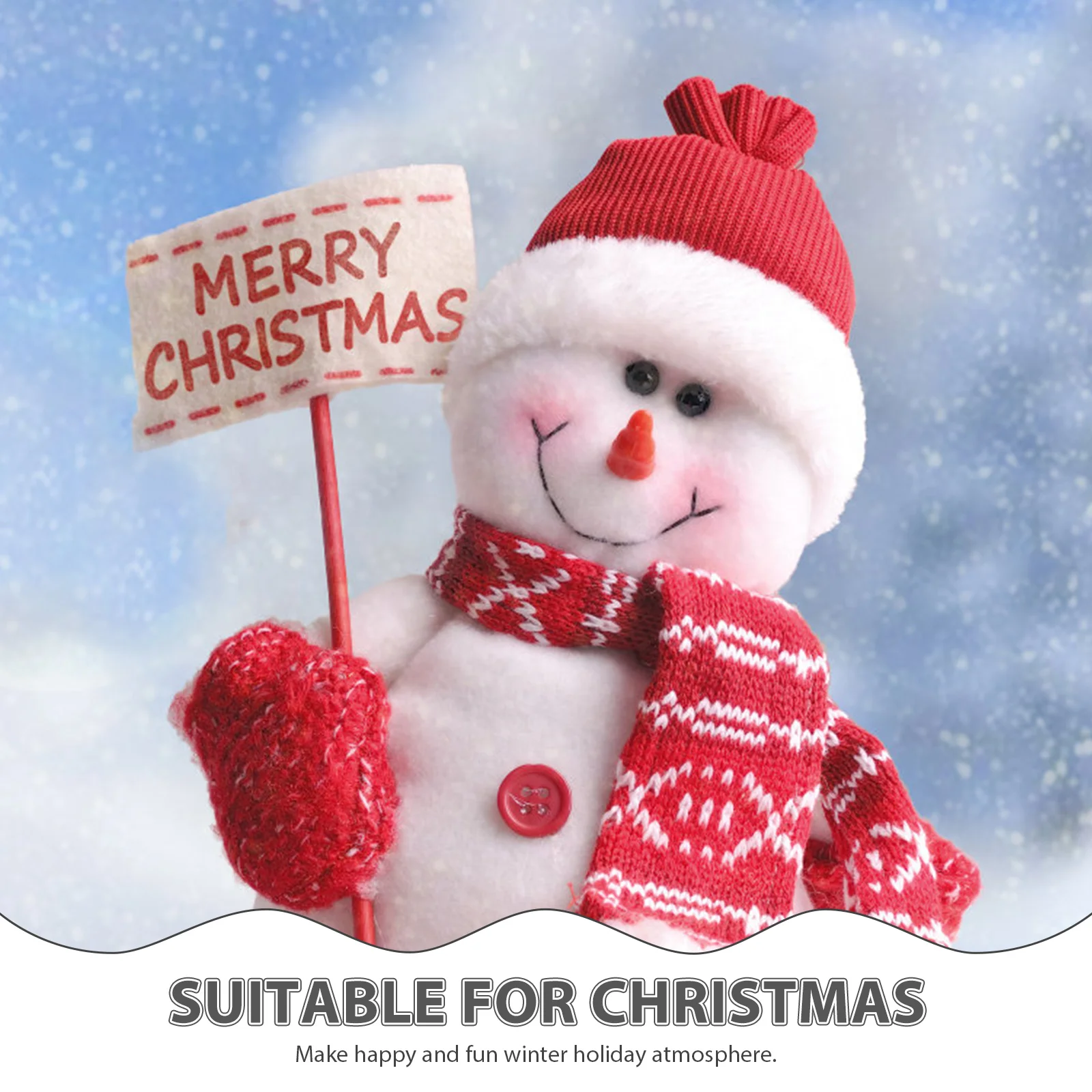 

200 Pcs Snowman Nose Accessory Making Material Christmas Xmas Decor Kit