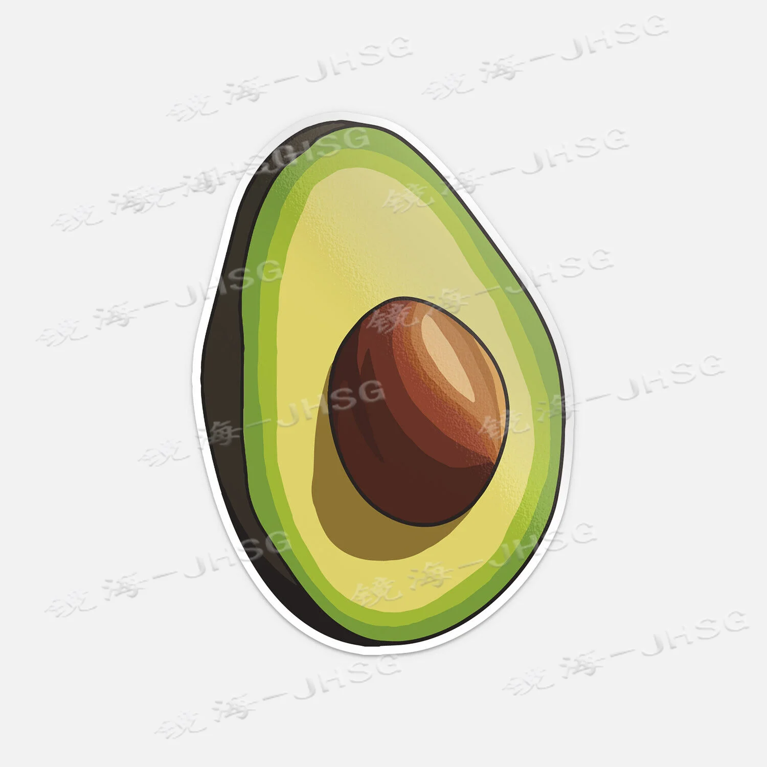 

Avocado Car Bumper Vinyl Sticker Decal-