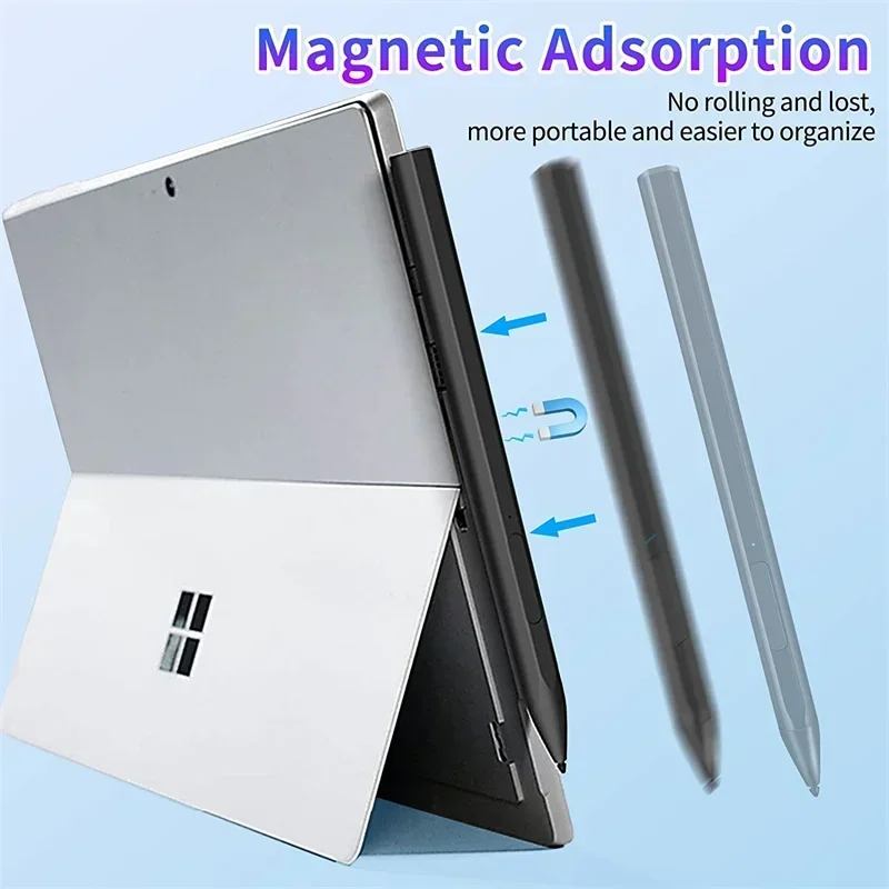 Touch Stylus Pen for Microsoft Surface Pro X/9/8/7/6/5/4/3/Surface 3/go 3/go 2/go/Book 3 2 Laptop 5 4 3 2 Studio Palm Rejection