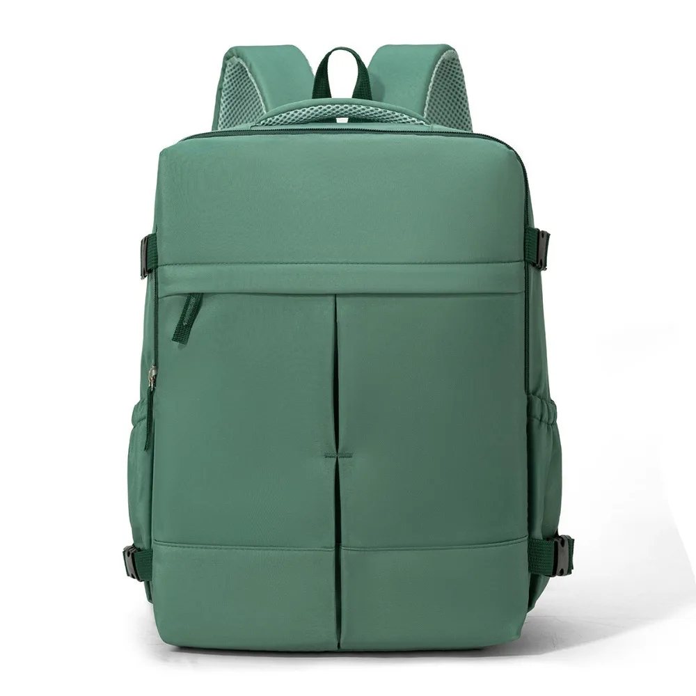 Large Capacity Travel Backpack Lightweight Separate Laptop Compartment Daypack Side Compression Straps Padded Shoulder Straps
